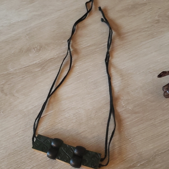 Vintage 90s wooden choker - Picture 3 of 4